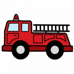 Cartoon Clip Art Firetruck Emergency Vehicle Truck Standing ...
