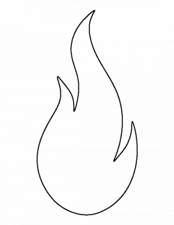 Flame pattern. Use the printable outline for crafts, creating ...