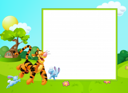 Cute Kids Transparent PNG Frame with Tigger | Gallery Yopriceville ...