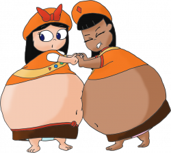 Ginger and Isabella sumo wrestling by JuacoProductionsArts on DeviantArt