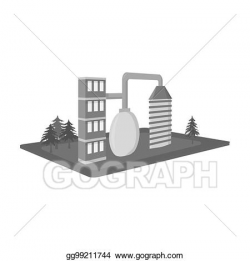 Stock Illustration - Processing factory. factory and ...