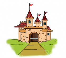 How to Draw a Cartoon Castle in a Few Easy Steps | Easy Drawing Guides