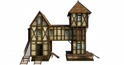 Medieval House 1 |PNG by fumar-porros on DeviantArt