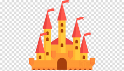 Castle Cartoon clipart - Castle, Illustration, Orange ...