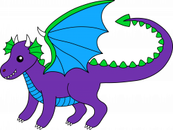 Purple Dragon Clipart