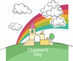 Children's Day Computer file - Cartoon Castle scenery, children's ...