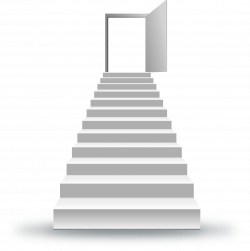 Stairs Stock photography Clip art - Stairs leading to the door to ...
