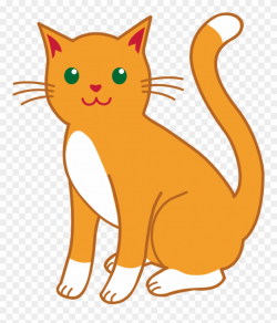 Cat Clip Art Clipart Cat Kitten Clip Art - Orange Cat Clip ...