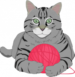 Cat With Yarn Clipart & Cat With Yarn Clip Art Images #2130 - OnClipart