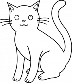 28+ Collection of Cat Clipart Black And White Png | High quality ...
