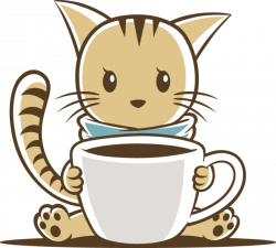 Cat Drinking Coffee - Famous Cat 2018