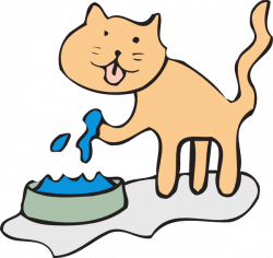 Cat Drinking Clip Art at Clker.com - vector clip art online, royalty ...