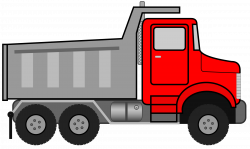 Red clipart dump truck - Pencil and in color red clipart dump truck