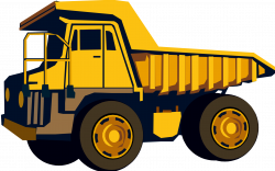 Excovator clipart construction truck - Pencil and in color excovator ...