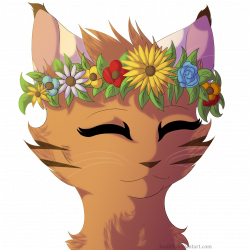 28+ Collection of Cat With Flower Crown Drawing | High quality, free ...