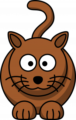 Cartoon brown Cat Clipart free image