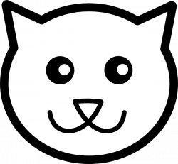 Cat Line Art Clip Art at Clker.com - vector clip art online, royalty ...