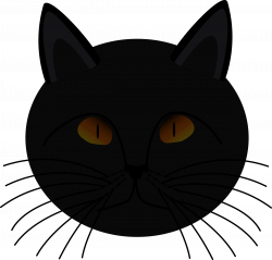 28+ Collection of Black Cat Face Clipart | High quality, free ...