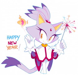 Blaze celebrating the New Year | Sonic the Hedgehog | Know Your Meme