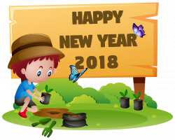 free 2018 New Year Clip Art - Funny New Year Clip Art - Coloring ...