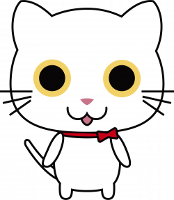 Clipart - White Anthropomorphic Cat