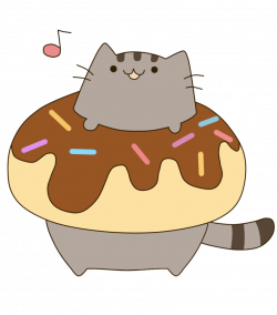 Pusheen The Donut-cat (??) by KyleAiko on DeviantArt