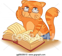 EPS Illustration - Cat - scientist. Vector Clipart ...