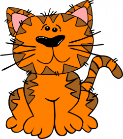 Orange Tabby Cat Clip Art at Clker.com - vector clip art online ...