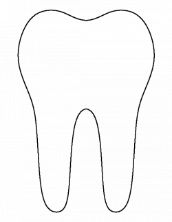 Tooth pattern. Use the printable outline for crafts, creating ...