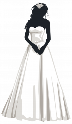 Bride Silhouette PNG Clip Art | Weddings | Pinterest | Clip art ...