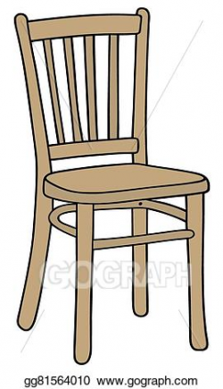 Vector Art - Wooden chair. EPS clipart gg81564010 - GoGraph
