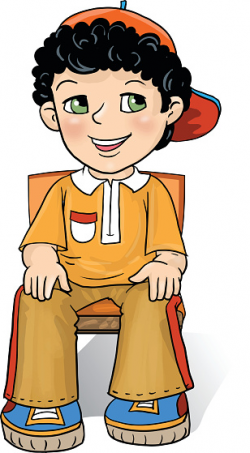 Boy sitting in a chair clipart - Clip Art Library