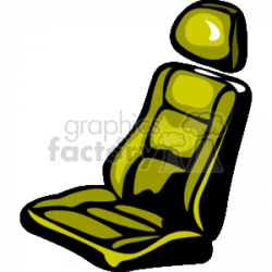 green car seat clipart. Royalty-free clipart # 172166
