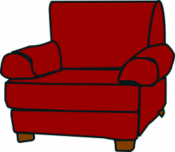 Crimson Red Armchair Clip Art at Clker.com - vector clip art online ...