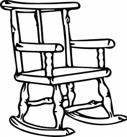 Clipart - Rocking chair 3 (outline)