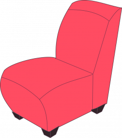 Public Domain Clip Art Image | Red armless chair | ID ...
