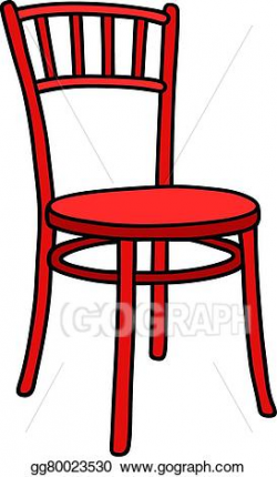 Vector Illustration - Red chair. EPS Clipart gg80023530 ...