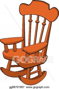 Clip Art Vector - Rocking chair. Stock EPS gg66701907 - GoGraph