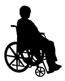 Lady In Wheelchair Silhouette transparent PNG - StickPNG