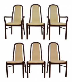Boltinge Danish Modern Dining Chairs- Set of 6 | Chairish