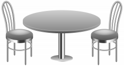 Table with Chairs Transparent PNG Clip Art Image | Gallery ...
