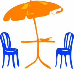 Table With Umbrella And Chairs Clip Art at Clker.com - vector clip ...