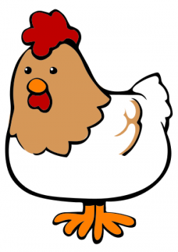 Chicken Clip Art | Chicken cartoon 04 - public domain clip art image ...