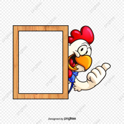 Take The Wooden Frame Of Chicken, Frame Vector, Chicken ...