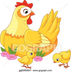 EPS Illustration - Hen and chicks. Vector Clipart gg83993841 ...