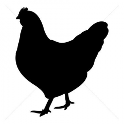 Fresh Chicken Silhouette Clip Art free hen stock vectors ...