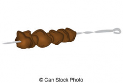 Meat on a stick clipart - Clip Art Library