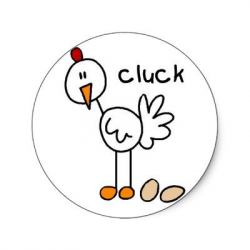 Chicken Stick Figure Sticker | Zazzle.co.uk | Stick People ...