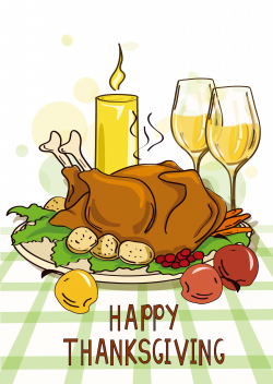 Turkey meat Thanksgiving dinner Cartoon - Chicken 2361*3333 ...