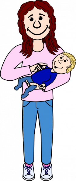 Clipart - Mother with Child